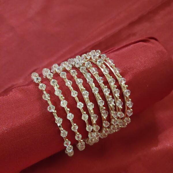 Beautiful white colour bangles